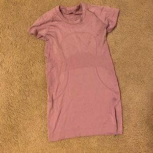 Lululemon short sleeve swiftly tech shirt (pinkish/maroon)